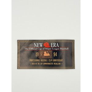 Vintage 1994 New Era MLB 125th Anniversary Baseball Cap Commemorative Medallion